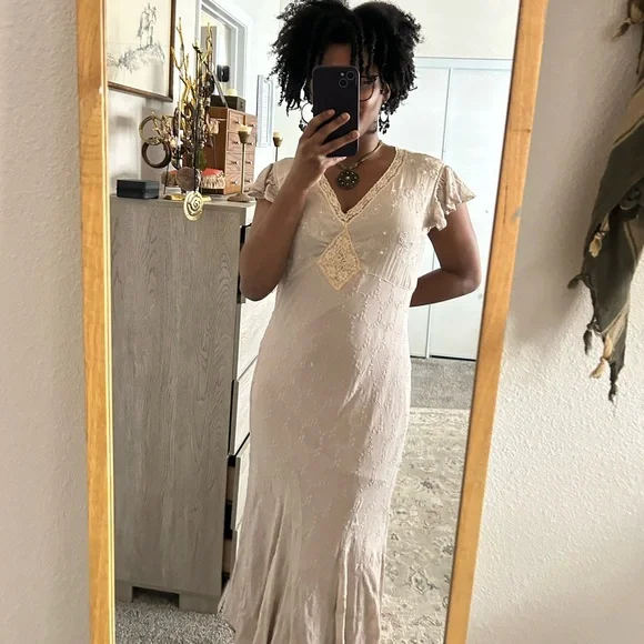 Newport News y2k vintage princess fairy asymmetrical maxi dress - Picture 2 of 9